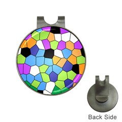 Stained Glass Colourful Pattern Hat Clips With Golf Markers by Mariart