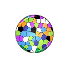 Stained Glass Colourful Pattern Hat Clip Ball Marker by Mariart