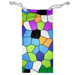 Stained Glass Colourful Pattern Jewelry Bag by Mariart