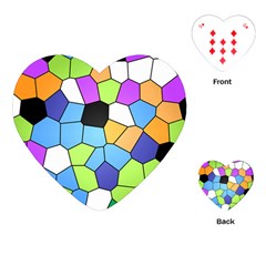 Stained Glass Colourful Pattern Playing Cards (heart) by Mariart