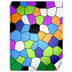 Stained Glass Colourful Pattern Canvas 36  X 48  by Mariart