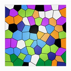 Stained Glass Colourful Pattern Medium Glasses Cloth by Mariart