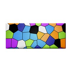 Stained Glass Colourful Pattern Hand Towel by Mariart