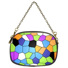 Stained Glass Colourful Pattern Chain Purse (one Side) by Mariart