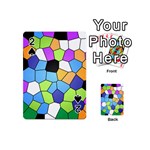 Stained Glass Colourful Pattern Playing Cards 54 (Mini) Front - Spade2