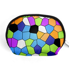 Stained Glass Colourful Pattern Accessory Pouch (medium) by Mariart