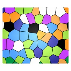 Stained Glass Colourful Pattern Double Sided Flano Blanket (small)  by Mariart