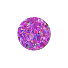 Pink Triangle Background Abstract Golf Ball Marker by Mariart