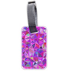 Pink Triangle Background Abstract Luggage Tags (two Sides) by Mariart