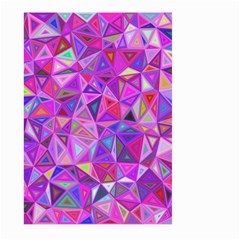 Pink Triangle Background Abstract Large Garden Flag (two Sides) by Mariart