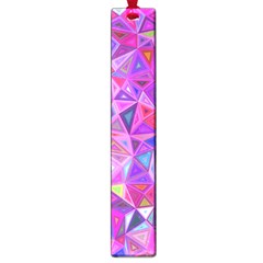 Pink Triangle Background Abstract Large Book Marks by Mariart