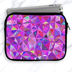 Pink Triangle Background Abstract Apple Ipad 2/3/4 Zipper Cases by Mariart