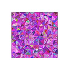 Pink Triangle Background Abstract Satin Bandana Scarf by Mariart