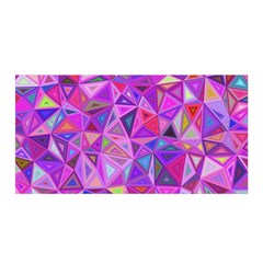 Pink Triangle Background Abstract Satin Wrap by Mariart