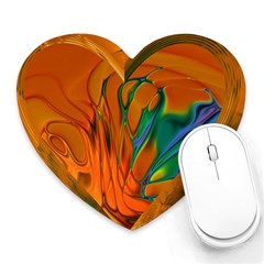 Pattern Heart Love Lines Heart Mousepads by Mariart