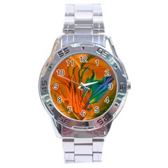 Pattern Heart Love Lines Stainless Steel Analogue Watch by Mariart