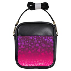 Purple Pink Hearts  Girls Sling Bag by LoolyElzayat