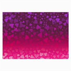 Purple Pink Hearts  Large Glasses Cloth by LoolyElzayat