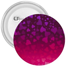 Purple Pink Hearts  3  Buttons by LoolyElzayat