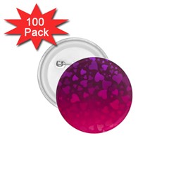 Purple Pink Hearts  1 75  Buttons (100 Pack)  by LoolyElzayat