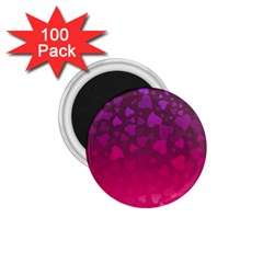 Purple Pink Hearts  1 75  Magnets (100 Pack)  by LoolyElzayat