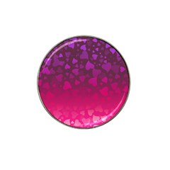 Purple Pink Hearts  Hat Clip Ball Marker (10 Pack) by LoolyElzayat