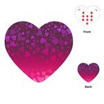 Purple Pink Hearts  Playing Cards (Heart) Front