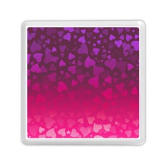 Purple Pink Hearts  Memory Card Reader (square) by LoolyElzayat