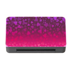 Purple Pink Hearts  Memory Card Reader With Cf by LoolyElzayat