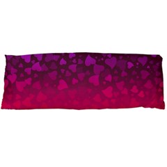 Purple Pink Hearts  Body Pillow Case Dakimakura (two Sides) by LoolyElzayat