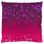 Purple Pink Hearts  Standard Flano Cushion Case (One Side) Front