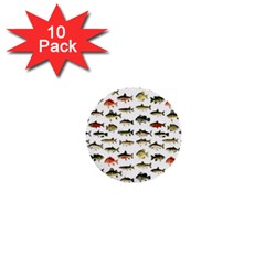 Ml 71 Fish Of North America 1  Mini Buttons (10 Pack)  by ArtworkByPatrick