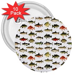 Ml 71 Fish Of North America 3  Buttons (10 Pack)  by ArtworkByPatrick