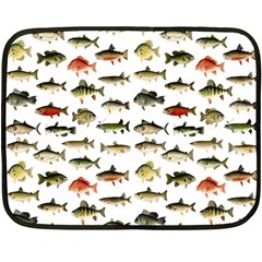 Ml 71 Fish Of North America Fleece Blanket (mini) by ArtworkByPatrick