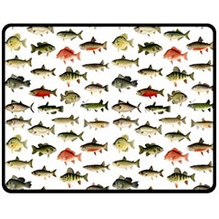 Ml 71 Fish Of North America Fleece Blanket (medium)  by ArtworkByPatrick