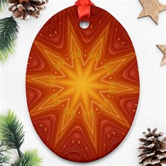 Fractal Wallpaper Colorful Abstract Ornament (oval) by Mariart