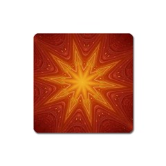 Fractal Wallpaper Colorful Abstract Square Magnet by Mariart