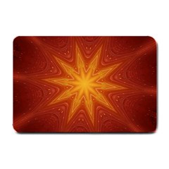 Fractal Wallpaper Colorful Abstract Small Doormat  by Mariart