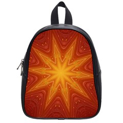 Fractal Wallpaper Colorful Abstract School Bag (small) by Mariart