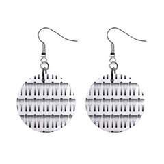 Kitchen Background Spatula Mini Button Earrings