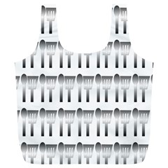 Kitchen Background Spatula Full Print Recycle Bag (xl) by Mariart