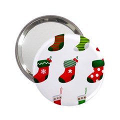 Christmas Stocking Candle 2 25  Handbag Mirrors by Mariart