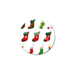 Christmas Stocking Candle Golf Ball Marker (4 Pack) by Mariart