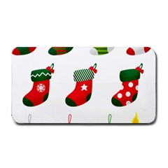 Christmas Stocking Candle Medium Bar Mats by Mariart