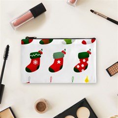 Christmas Stocking Candle Cosmetic Bag (small) by Mariart