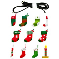 Christmas Stocking Candle Shoulder Sling Bag by Mariart