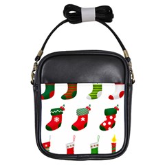 Christmas Stocking Candle Girls Sling Bag by Mariart