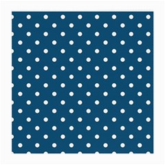 Polka Dot - Turquoise  Medium Glasses Cloth by WensdaiAmbrose