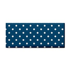 Polka Dot - Turquoise  Hand Towel by WensdaiAmbrose