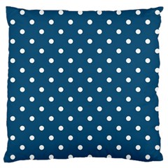 Polka Dot - Turquoise  Standard Flano Cushion Case (one Side) by WensdaiAmbrose